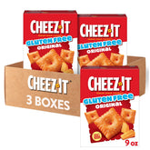 Cheez-It frente del empaque mostrando cajas y frescura