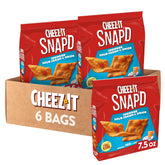 Cheez-It Snap'd frente del paquete mostrando sabor y diseño, conveniencia y atractivo