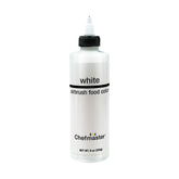 Chefmaster envase frontal mostrando color blanco para decoraciones nítidas