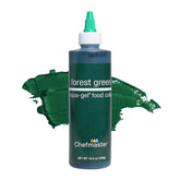 Chefmaster envase frontal verde bosque, color intenso y profesional