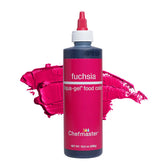 Chefmaster frasco fuchsia frontal muestra color vibrante y control