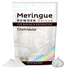 Chefmaster paquete frontal mostrando 16 oz y empaque resellable, conveniencia
