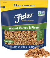 CHEF'S NATURALS bolsa frontal mostrando nueces frescas y volumen