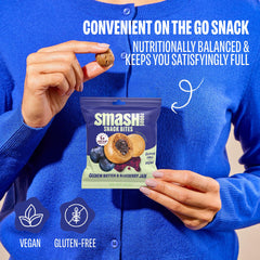 Chia Smash snack en mochila, práctico y listo para llevar