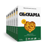 Chickapea codos frente del paquete mostrando la marca y conveniencia