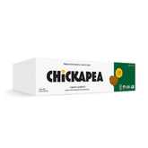 Chickapea paquete frontal mostrando diseño y sello orgánico, conveniencia visual