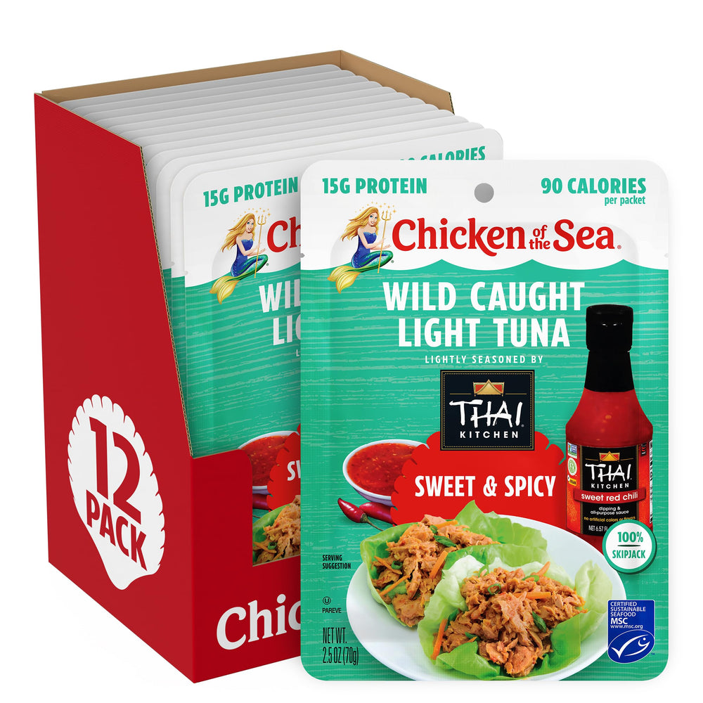 Chicken of the Sea sobre frontal mostrando empaque y conveniencia