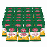 Chifles paquete frontal con 40 bolsas, presentación clara y práctica
