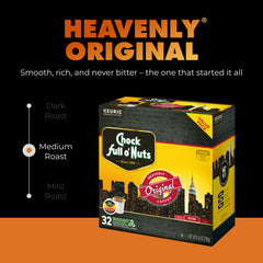 Chock Full o' Nuts taza preparada con vapor destacando sabor equilibrado