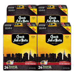 Chock Full o' Nuts frontal del paquete Midtown Manhattan mostrando diseño y cantidad