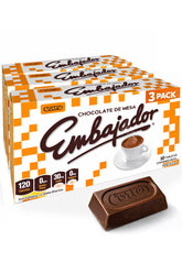 CHOCOLATE CORTÉS empaque frontal que muestra tabletas y origen dominicano