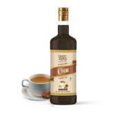 ChocZero botella frontal chai sin azúcar mostrando la etiqueta clara y tamaño