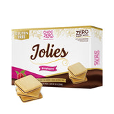 ChocZero caja frontal de Jolies mostrando diseño y tamaño práctico para llevar