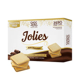 ChocZero Jolies frente del empaque mostrando caja atractiva y beneficio de sin azúcar