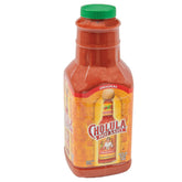 Cholula envase frontal 64 fl oz mostrando volumen y etiqueta clara