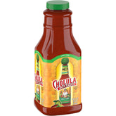Cholula frente del envase 64 oz mostrando tamaño y marca para uso profesional
