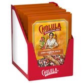 Cholula empaque frontal mostrando pack de 12 para sabor consistente