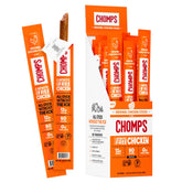 Chomps empaque frontal mostrando 24 palitos y conveniencia
