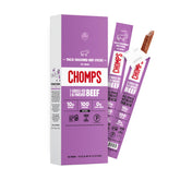 Chomps empaque frontal del Taco Beef mostrando 10 sticks portátiles