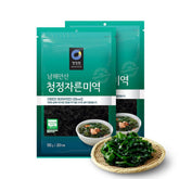 Chung Jung One paquete frontal mostrando miyeok seco premium y etiqueta clara para almacenamiento