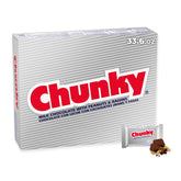 Chunky empaque frontal mostrando 24 barras y conveniencia para compartir