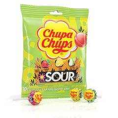 Chupa Chups vista frontal del paquete, colorido y llamativo