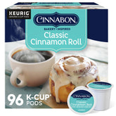 Cinnabon caja frontal 96 unidades mostrando el pack y conveniencia