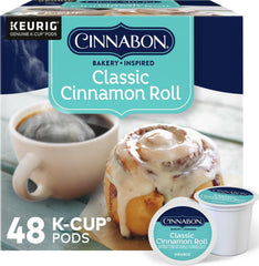 CINNABON empaque frontal mostrando 48 cápsulas y beneficio conveniencia