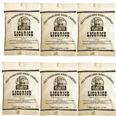 Claeys empaque frontal del pack de 6 con regaliz, práctico y tradicional