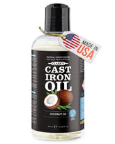 CLARK'S botella frontal mostrando aceite de sazonar, protección contra óxido