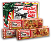 Claxton Fruit Cake vista frontal de la caja festiva, ideal para regalar