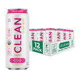CLEAN CAUSE lata frente muestra sabor fresa limonada y beneficio energía limpia