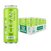 CLEAN CAUSE lata frente sabor limón lima mostrando diseño y energía