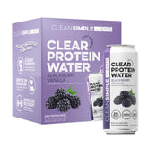Clean Simple Eats lata frontal blackberry vanilla, hidratación con proteína