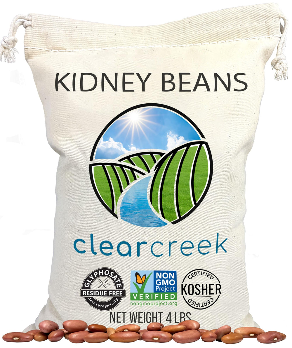 CLEAR CREEK frente del empaque mostrando 4 lb y certificaciones para compra segura