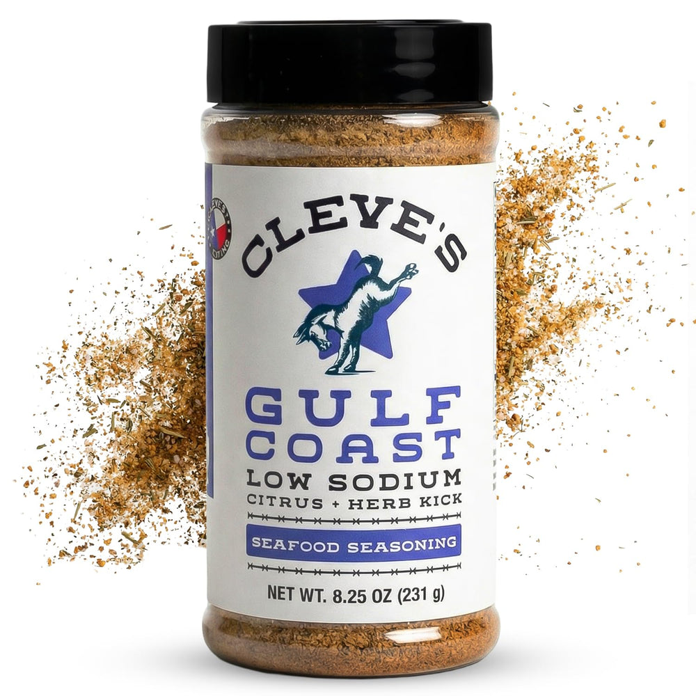 Cleve's Gourmet envase frontal mostrando etiqueta y tamaño, beneficio de identificación rápida