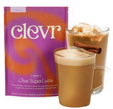 Clevr Chai frente del envase mostrando etiqueta y cantidad