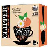 Clipper caja frontal mostrando 50 bolsitas y diseño ecológico