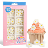cobakey frontal del paquete mostrando 32 flores, ideal para decorar pasteles