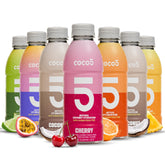 Coco5 pack variedad frontal mostrando las seis botellas y beneficios