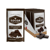 Cocoa Classics empaque frontal mostrando 12 sobres y marca, conveniencia inmediata