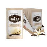 Cocoa Classics frente del paquete muestra 36 sobres y conveniencia