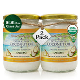 Coconut Country Living frasco frontal mostrando etiqueta clara y orgánica