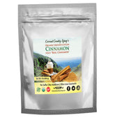 Coconut Country Living's bolsa frontal mostrando canela de Ceilán y su envase resellable