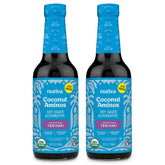 Coconut Secret botella frontal mostrando diseño y tamaño práctico