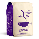 Coffee Bean Direct bolsa de 5 lb al frente con diseño y marca visible