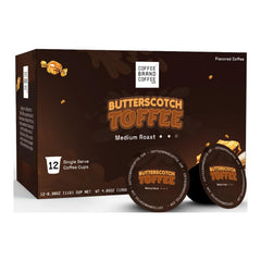 Coffee Brand Coffee frontal de caja mostrando 12 K-Cups y beneficio conveniencia