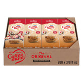 Coffee mate caja dispensadora frontal mostrando organización y facilidad de servicio