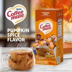 Coffee mate tarrina abierta mostrando el creamer listo para verter