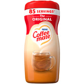 Coffee Mate frente del envase mostrando diseño y facilidad de uso